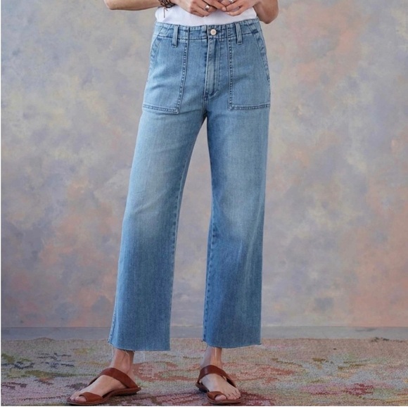 Joe's Jeans Denim - Joe's The‎ Blake High Rise Wide Leg Crop Jeans Size 30
